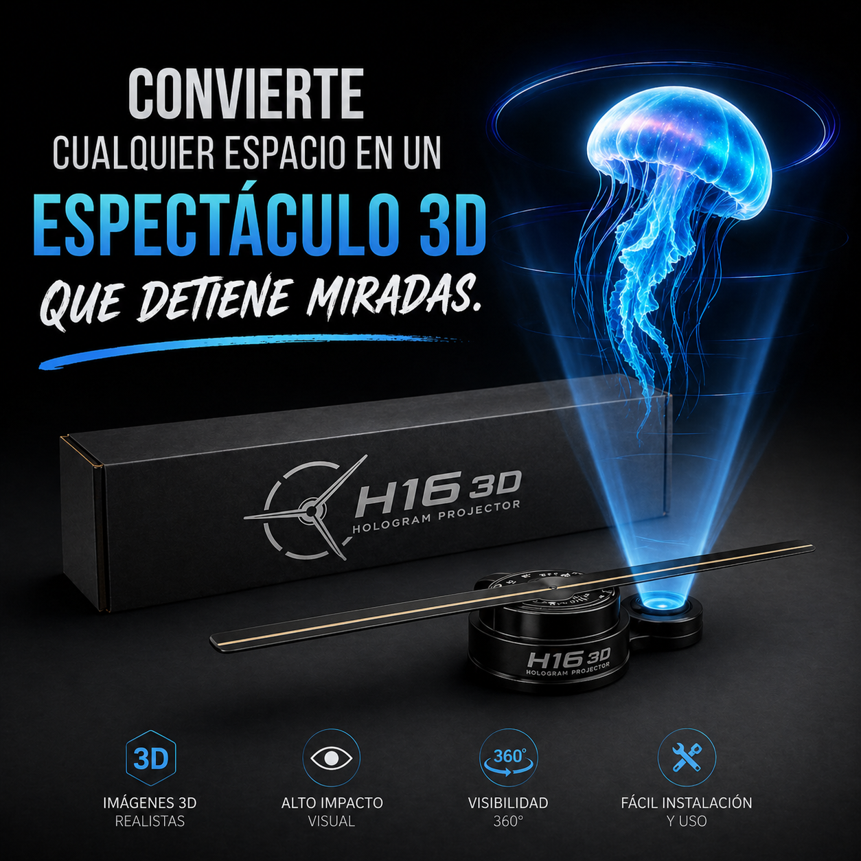 H16 3D PROYECTOR HOLOGRÁFICO