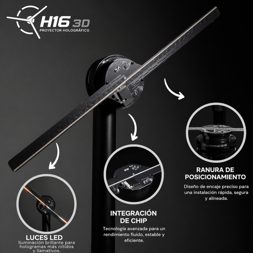 H16 3D PROYECTOR HOLOGRÁFICO